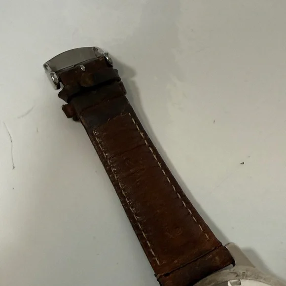 Eddie Bauer Field Watch Green Bezel Cream Dial New Battery - Picture 9 of 12